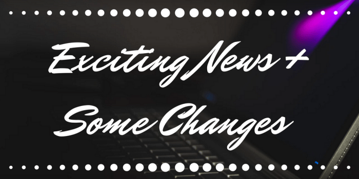 Exciting News + Some Changes to The Herosinger